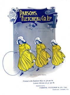Our Three Little Maids - Parsons, Fletcher & Co. Ltd advertisement', 1909.