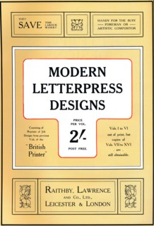 Modern Letterpress Designs - Prize Design', 1909.