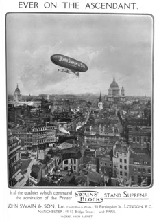 Ever on the Ascendant - John Swain & Son, Ltd. adverrtisement', 1909.
