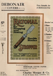 Debonair Covers - Ratonal Stropper Razor Blades, 1909.