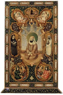 Imam Ali (Ali ibn Abi Talib) with his sons Hasan and Husayn, 1871.