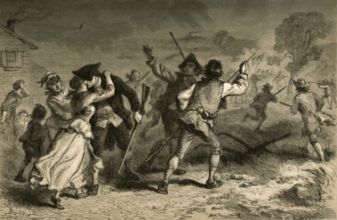 Concord - The First Blow for Liberty', (1877).