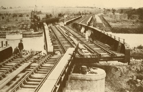 An Electrically Operated Swing Bridge, at Beccles, near Yarmouth (London and North Eastern Railway)