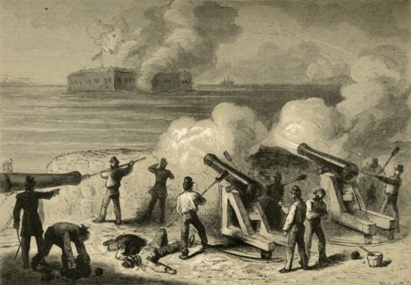 The Attack of Fort Sumter', (1878).