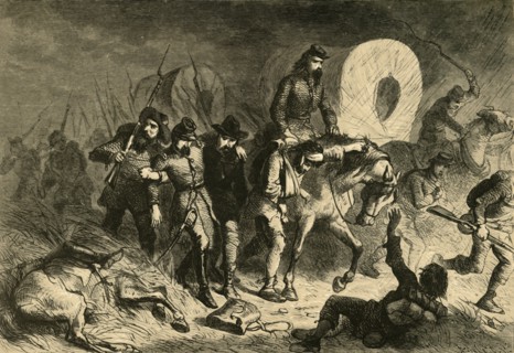 Retreat of the Confederates from Shiloh', (1878).