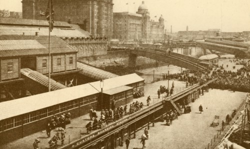 The Great Floating Landing-Stage at Liverpool', c1930.