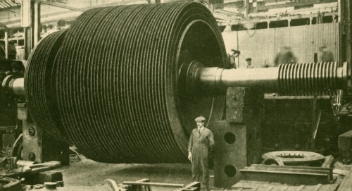 The Turbine Blading Without Casing', c1930.