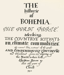 The Historie of Bohemia', 1619-1620, (1947).