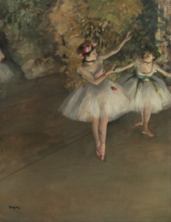 Two Dancers on a Stage, 1874.