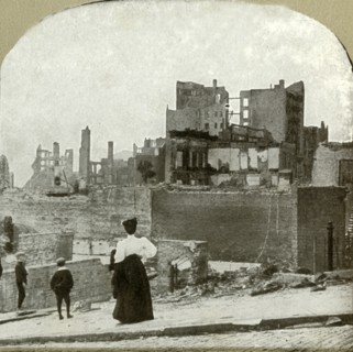 Looking west from the Jewish Synagogue', 1906.