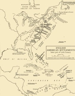 English American Settlements - latter part of 17th Century', 1926. s