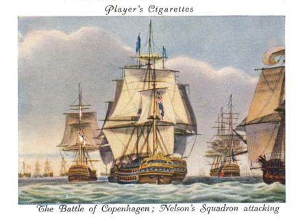 The Battle of Copenhagen; Nelson's Squadron attacking, 1936.