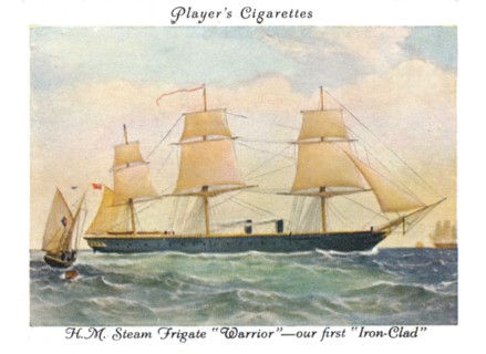 H.M. Steam Frigate "Warrior" --our first "Iron-Clad", 1936.