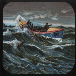 On the way to the wreck', c1900.
