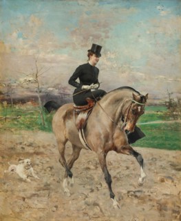 Horsewoman. (Alice Régnault on horseback), 1878.
