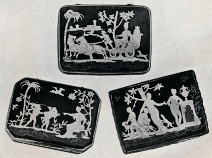 Three Pique Snuff-Boxes', 1920.