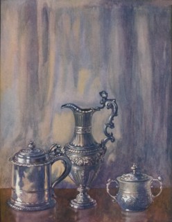Silver Tankard, 1695; Jug, 1746; Cup and Cover,1658', c19th century, (1920).