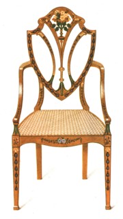 Painted Satin-wood Chair, 1908.