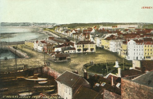 St. Helier's Jersey from Fort Regent', 1906.