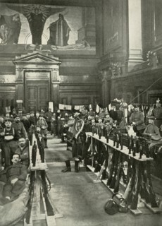 The Occupation of Brussels', 1914, (1919).