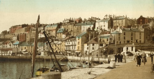 The Quayside, Brixham', 1940s.