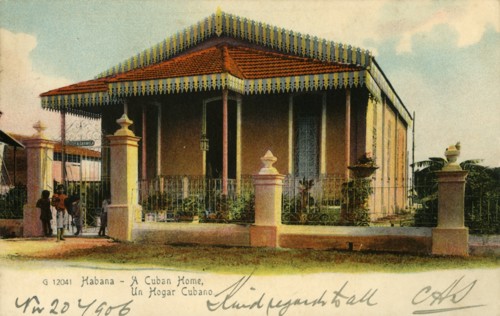 Habana - A Cuban Home, Un Hogar Cubano', 1900s.