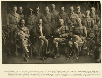 Lord Roberts and Sir Alfred Milner with their Personal Staffs', 1900, (1901).