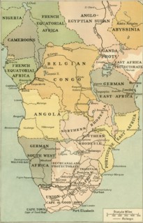 Map of Mid. And South Africa', 1919.