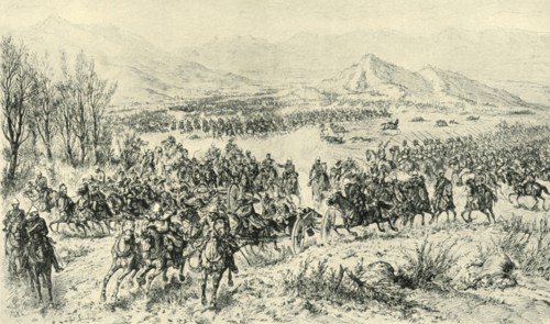 Charge of Cavalry to Cover the Retreat of the Guns...11th December 1879', (1901).