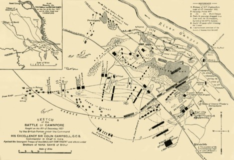 Sketch of the Battle of Cawnpore', 1857, (1901).
