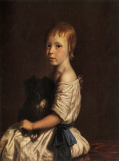 The Reverend George Scobell, D.D. as a Child, Holding His Dog "Fop" ', c1780, (1934).