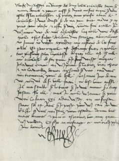 Letter from King René of Anjou, 15th century, (1934).