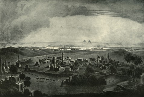 Cairo and the Pyramids', early 19th century, (1901).