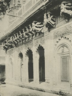 The "Paries" - Carvings in Ambethi Temple, Benares', .