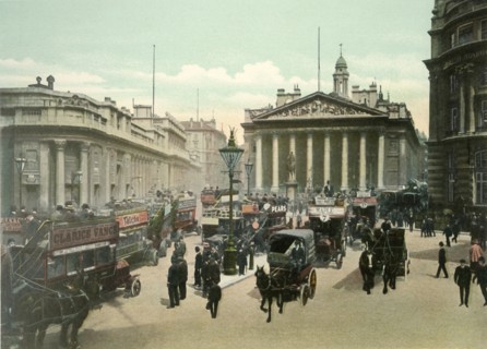 The Royal Exchange and Bank of England', c1900s.