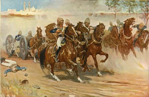 Lieutenant Roberts Saving His Battery Under the Walls of Delhi', (1901).
