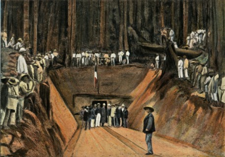 Saint-Elie. Inauguration De La Premiere Mine De Quartz', (Saint-Elie. The first Quartz Mine), 1900.