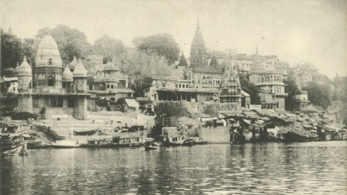 Manekanka Bathing and Burning Ghat, Benares', .