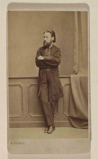 Portrait of the composer Bedrich Smetana, ca 1866.