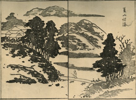 Landscape with figure crossing a bridge, 1809, (1924).