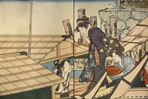 Women on a boat, 1801, (1924).