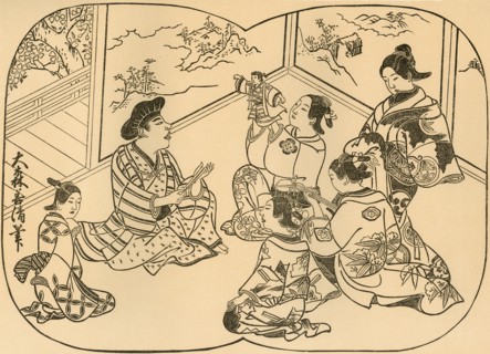 Entertainment with puppets, 1702, (1924).