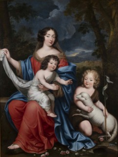 Portrait of Madame de Maintenon (1635-1719), with the Natural Children of Louis XIV, 17th century.
