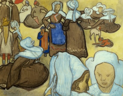 Les bretonnes et le pardon de Pont Aven, 1888.
