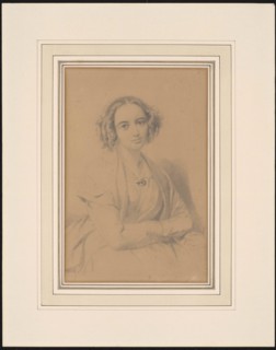 Portrait of the composer Fanny Hensel née Mendelssohn (1805-1847), 1847.