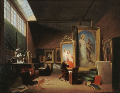 Atelier d'Ary Scheffer, rue Chaptal, 1851.