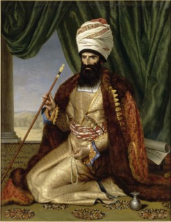 Portrait of Asker Khan, Ambassador of Persia, in Paris in 1808, 1809.