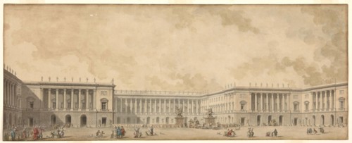 First reconstruction project of the Palace of Versailles presented to King Louis XVI, c. 1785.