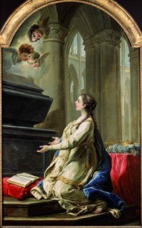 Saint Clotilde praying by the tomb of Saint Martin, 1753.