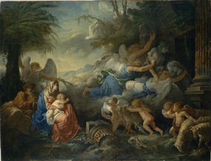 The Fall of the Idols and the Rest on the Flight into Egypt, ca 1775.